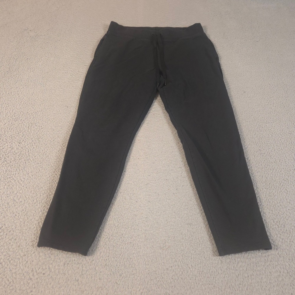 Victoria Sport Sweatpants Womens Medium Black French Terry Tapered Leg Joggers